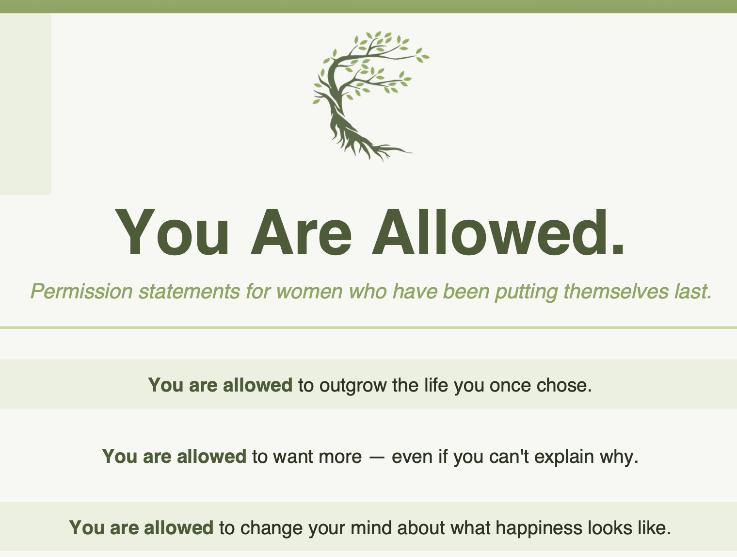 You are allowed